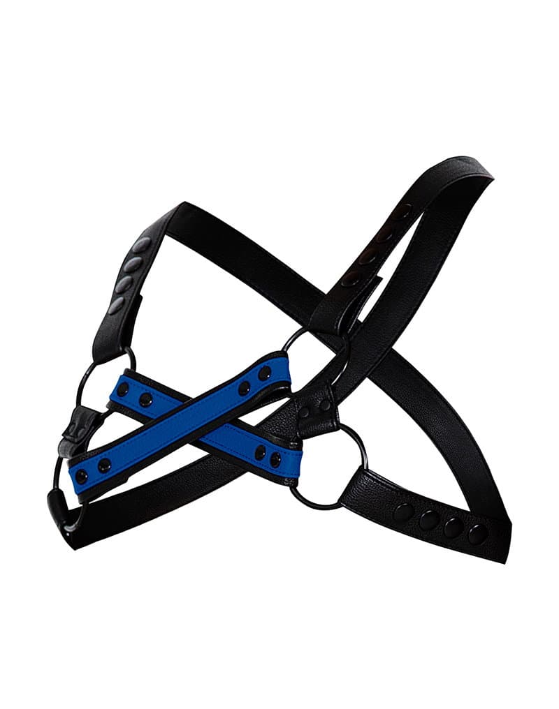 H4RNESS by C4M - 4WAY Harnas - Stralend Blauw 9