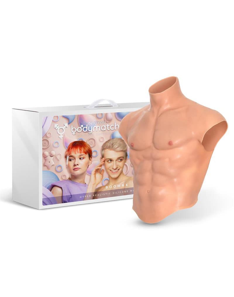 BODYMATCH - Boomax - Hyperrealistisch siliconen spierpak - Maat S - Huidskleur 1