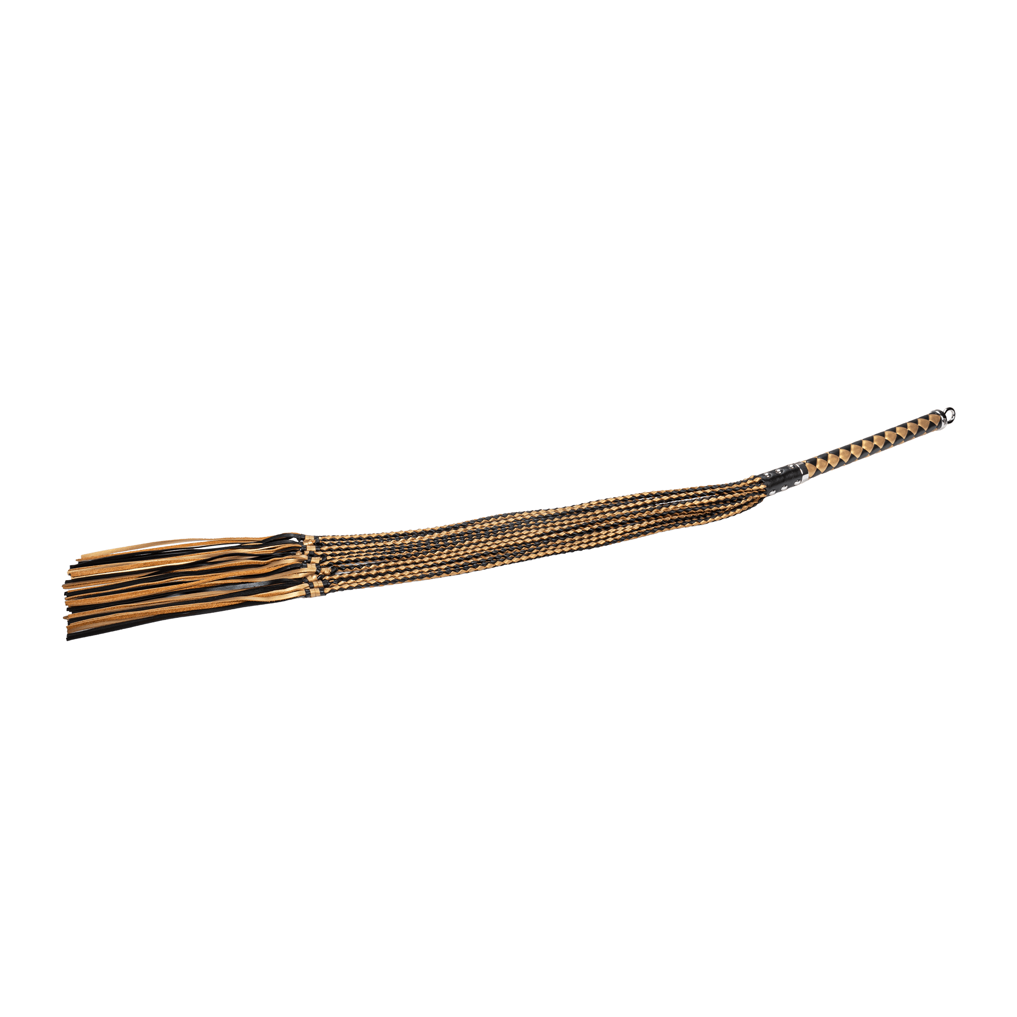 RISE - Thick Cat O. Nine Whip - Zwart/Goud 2