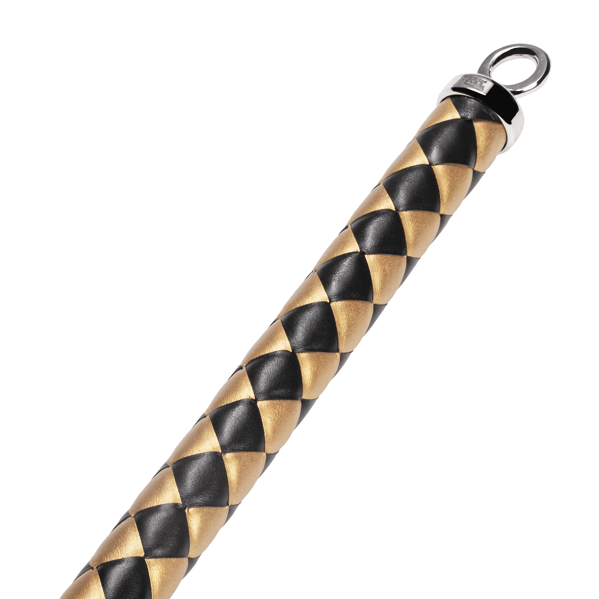 RISE - Thick Cat O. Nine Whip - Zwart/Goud 4