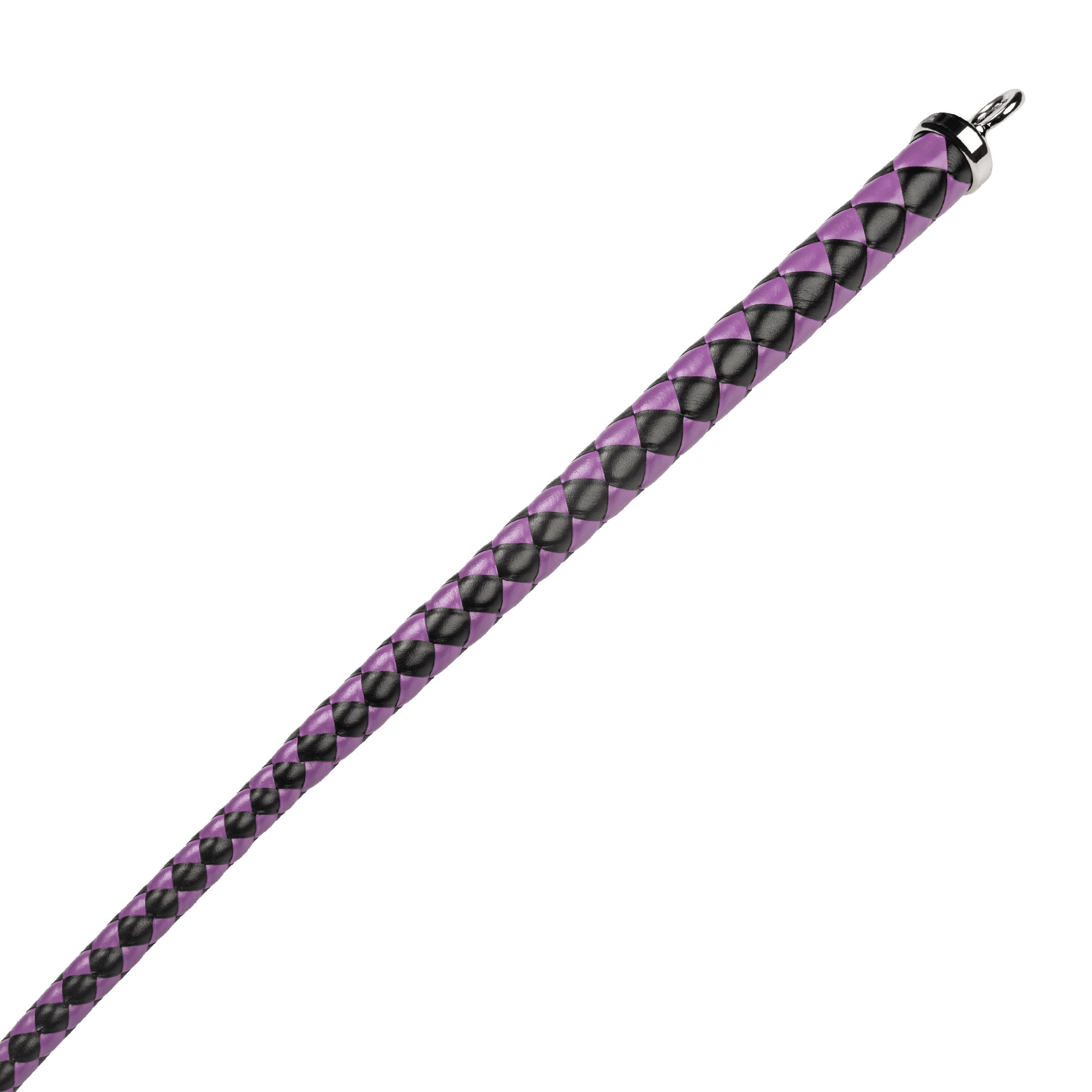 RISE - 90cm Bull Whip - Zwart/Paars 3