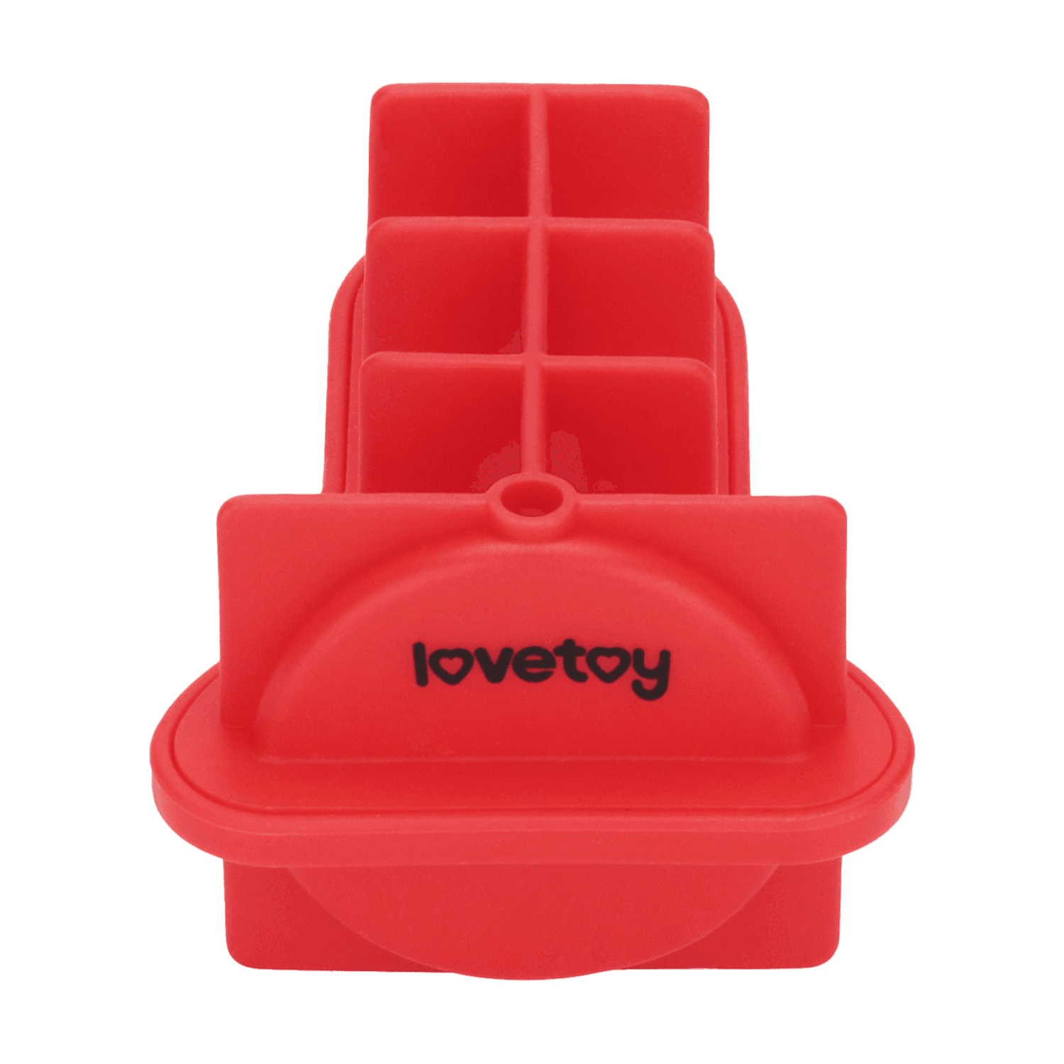 LoveToy - Mace Siliconen IJsblokjesvorm - Mini Penis - Rood 4