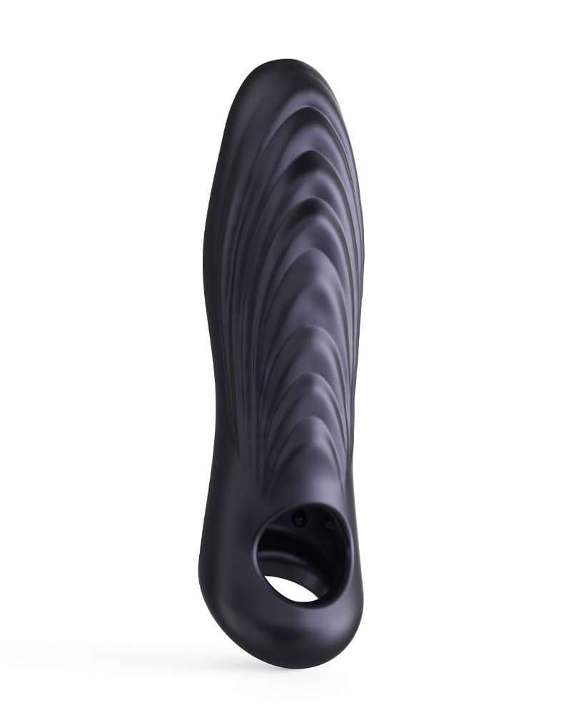 MANWAN - Ryzer Max - Penisverlenger en zachte masturbatie Sleeve - Black Plum