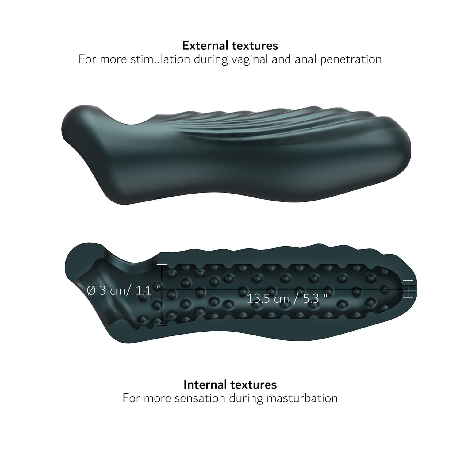 MANWAN - Ryzer Max - Penisverlenger en zachte masturbatiehuls - Pine Grey 7