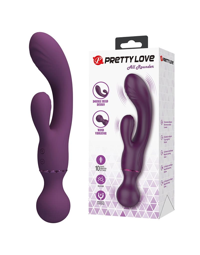 PL - Allrounder - Rabbit Vibrator - Bordeauxrood