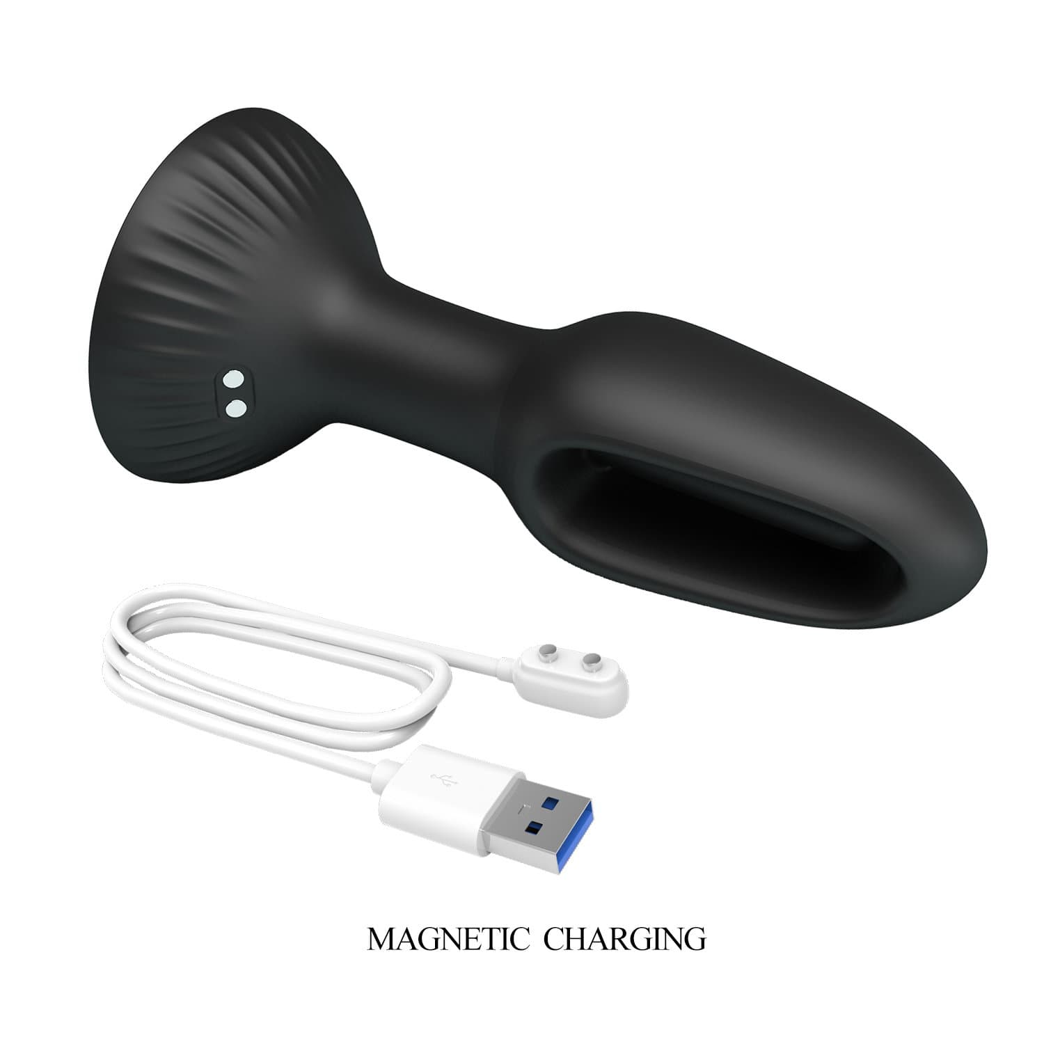 PL - Hubert - Anale wiggling vibrator - Zwart 9