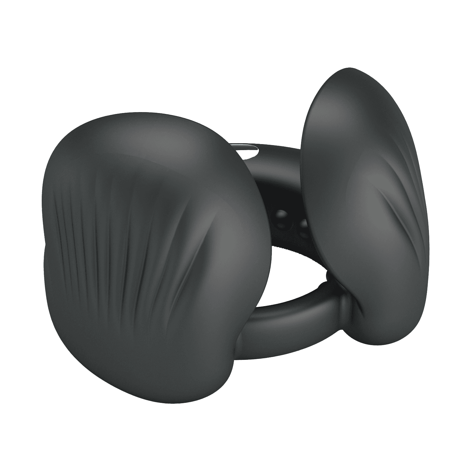 PL - Quentin - Vibrating Cock Ring with Dual Motor - Black 7