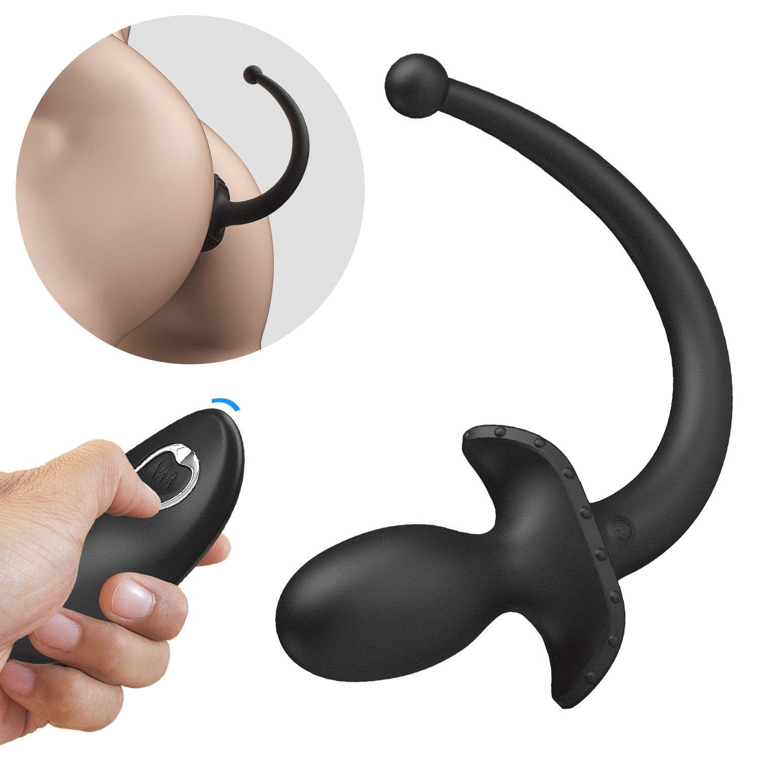 Mr. Play - Super Power - Buttplug met afstandsbediening - Zwart 9
