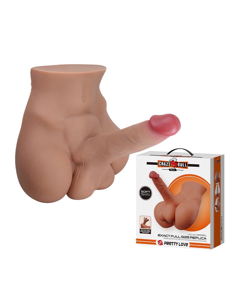 Crazy Bull - Rhyne - Masturbator met buigzame dildo - Nude