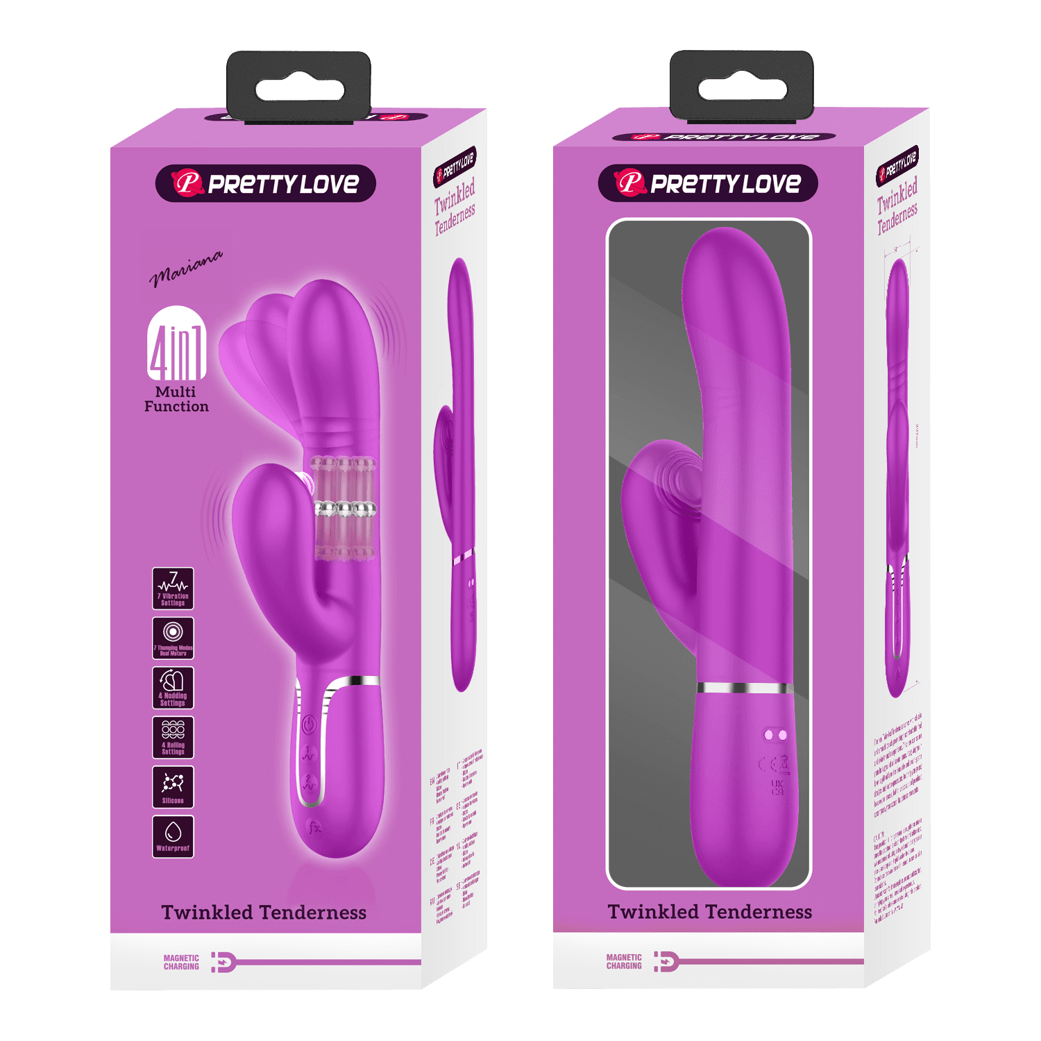 PL - Maviana - Rabbit Vibrator - Paars 8