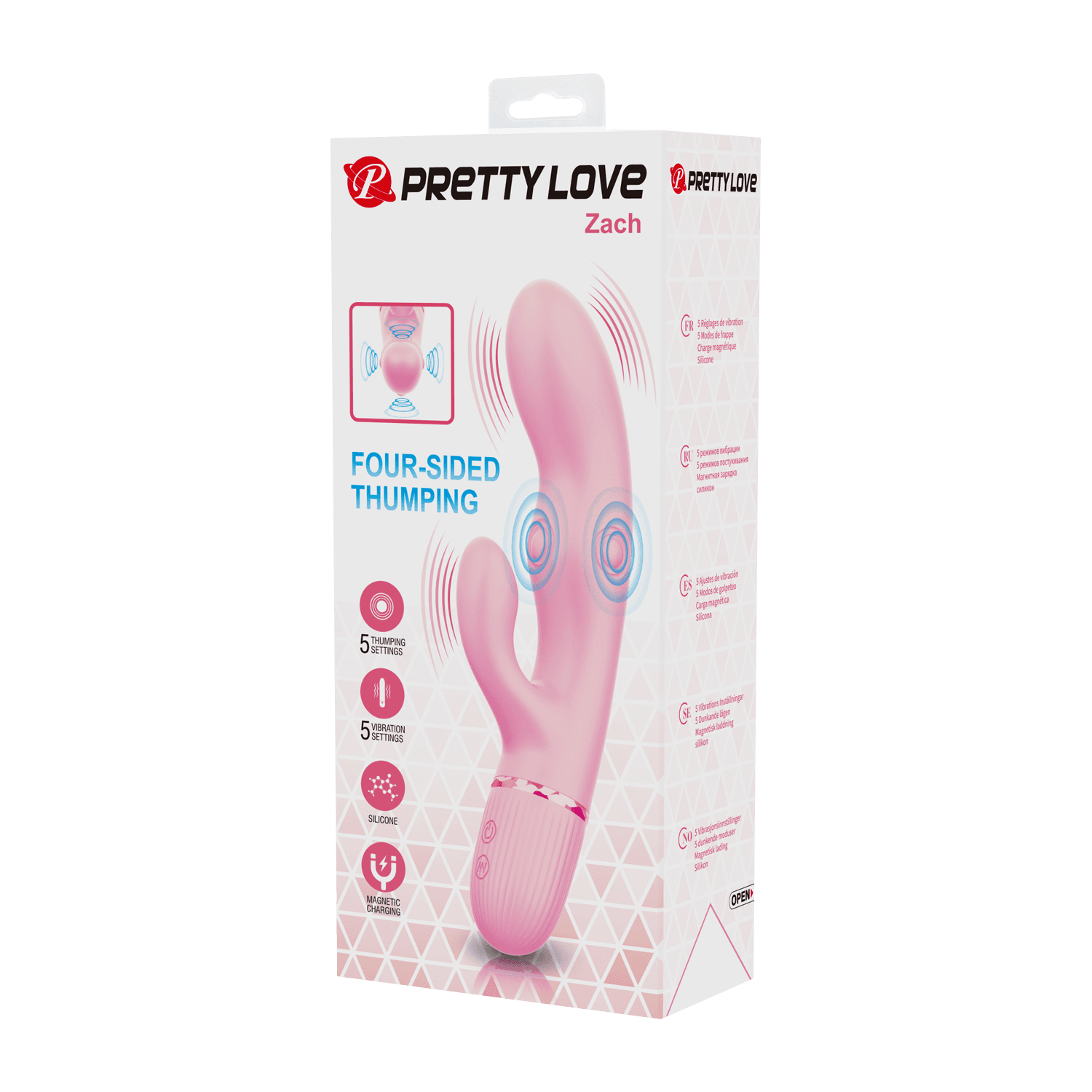 PL - Zach - Rabbit Vibrator - Roze 7
