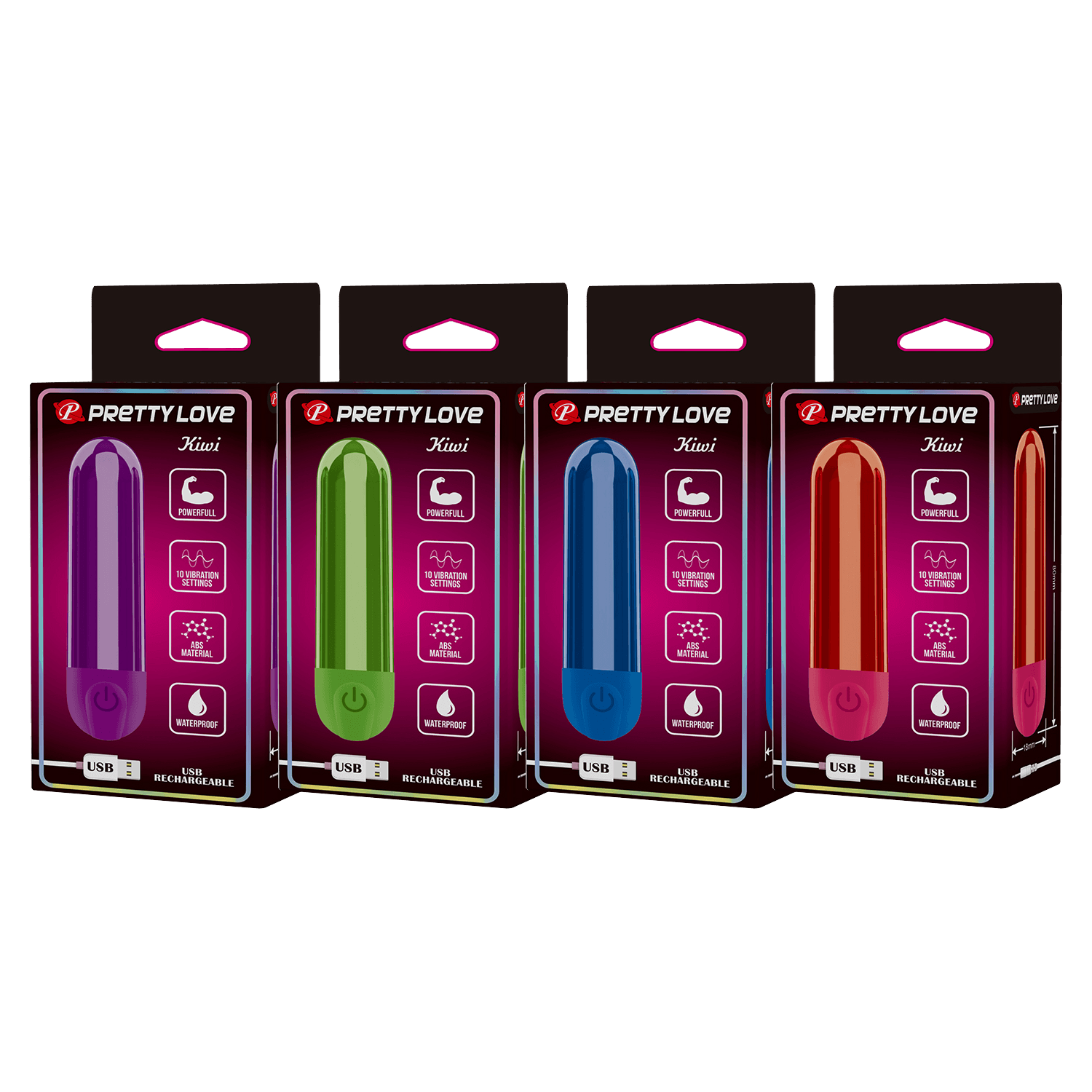 PL - Mini Bullet Display - 32 stuks - Diverse kleuren 5