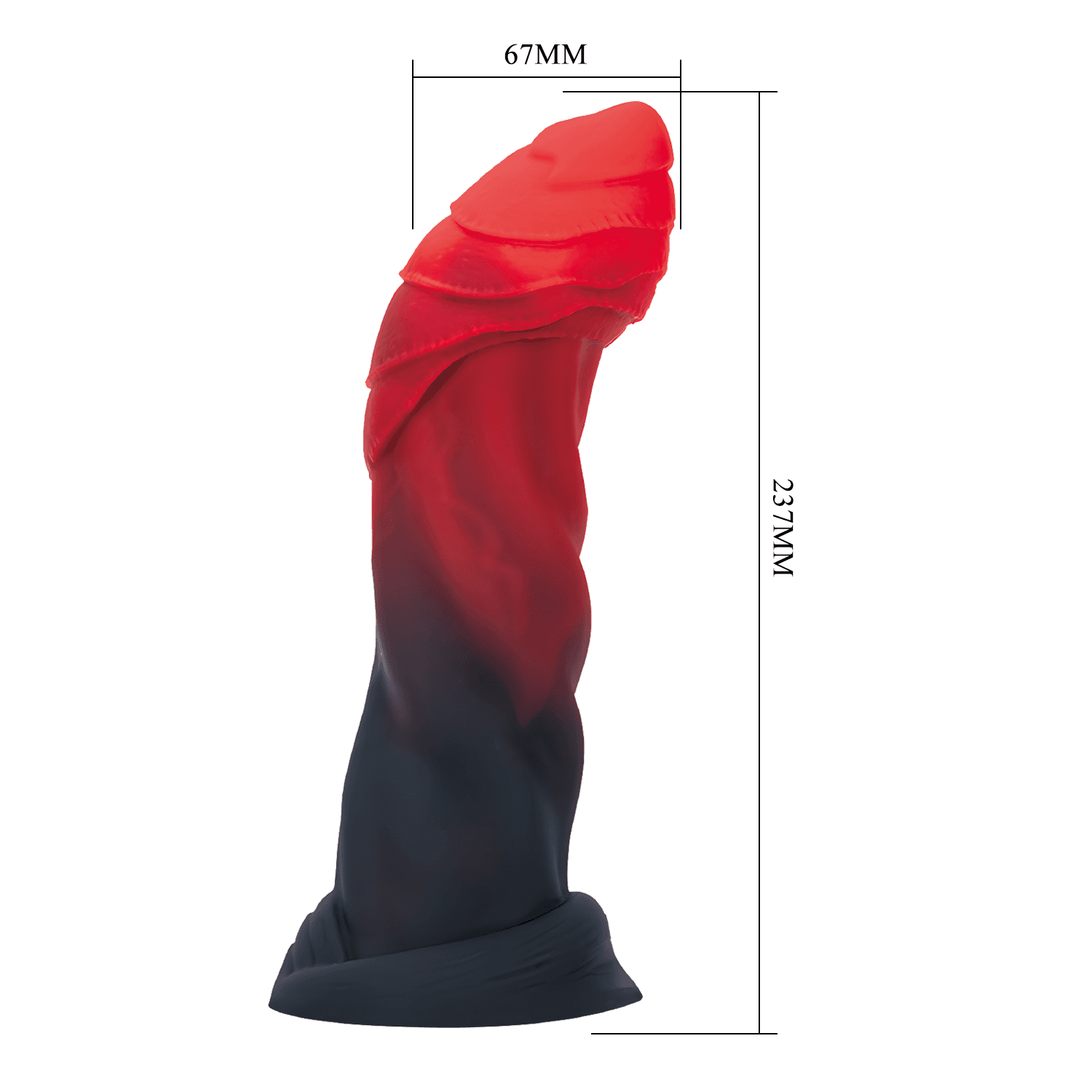 Power Monsters - Infernal Goliath - Rippled Monster Dildo - 25 cm - Mix Color 6