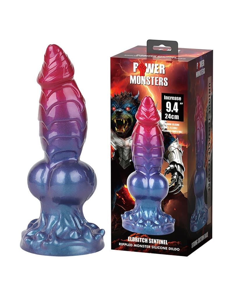 Power Monsters - Eldritch Sentinel - Rippled Monster Dildo - 24 cm - Mix Color