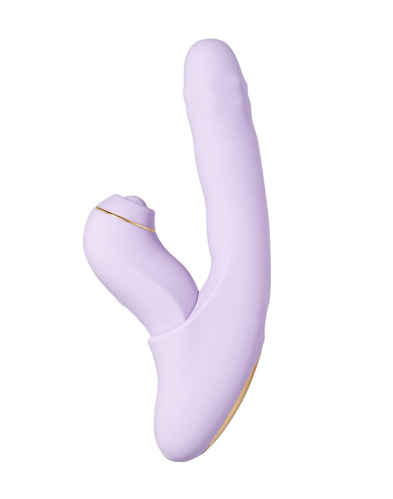 SVAKOM DuoGlow – Thrusting kralenvibrator met pulserende stimulator – Lila