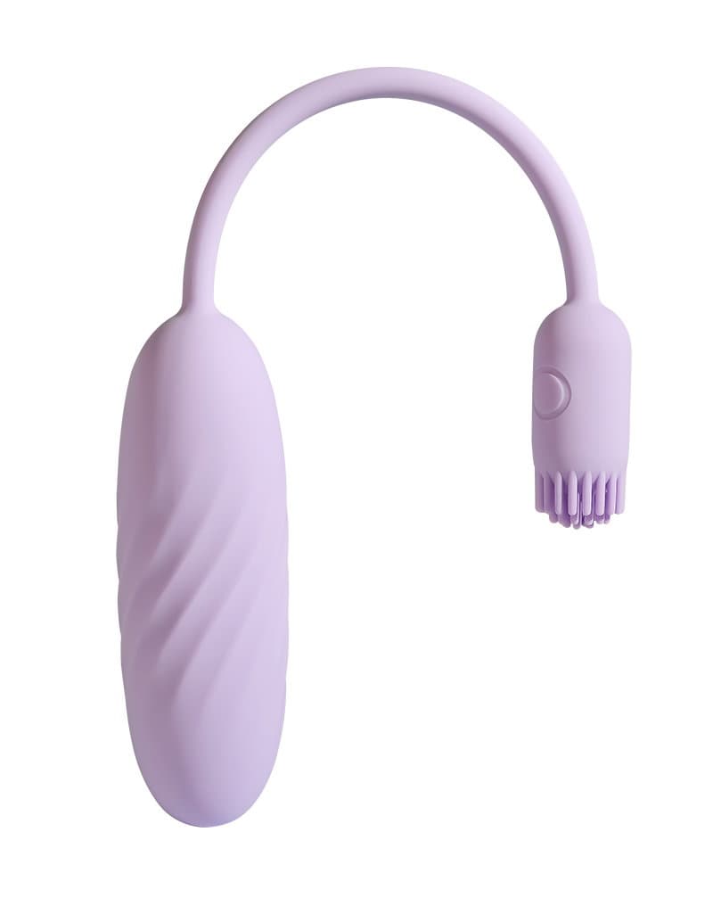 SVAKOM – Plume – Flexibele bullet vibrator met borstelstaart – Pastel Lila