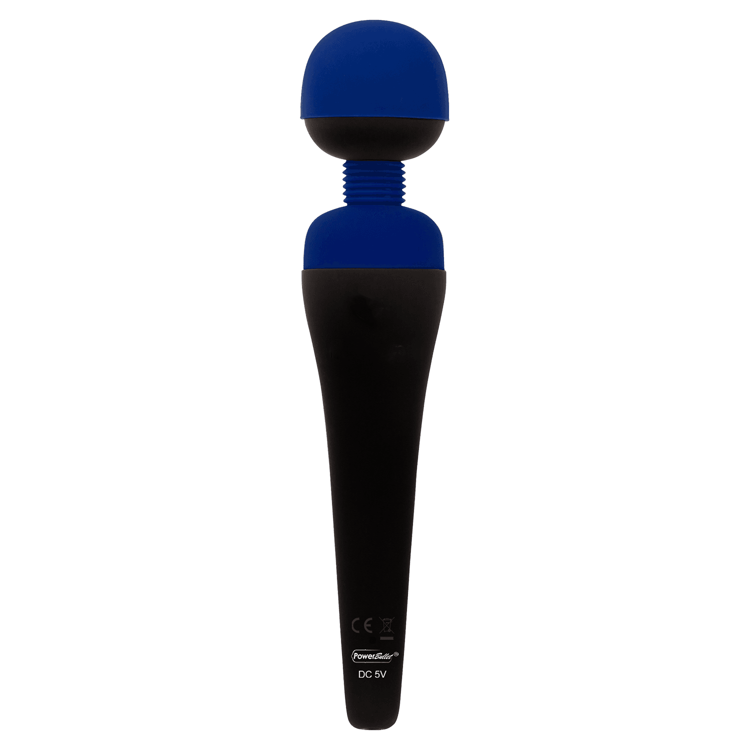 PalmPower - Recharge Wand Massager - Zwart/Blauw 4