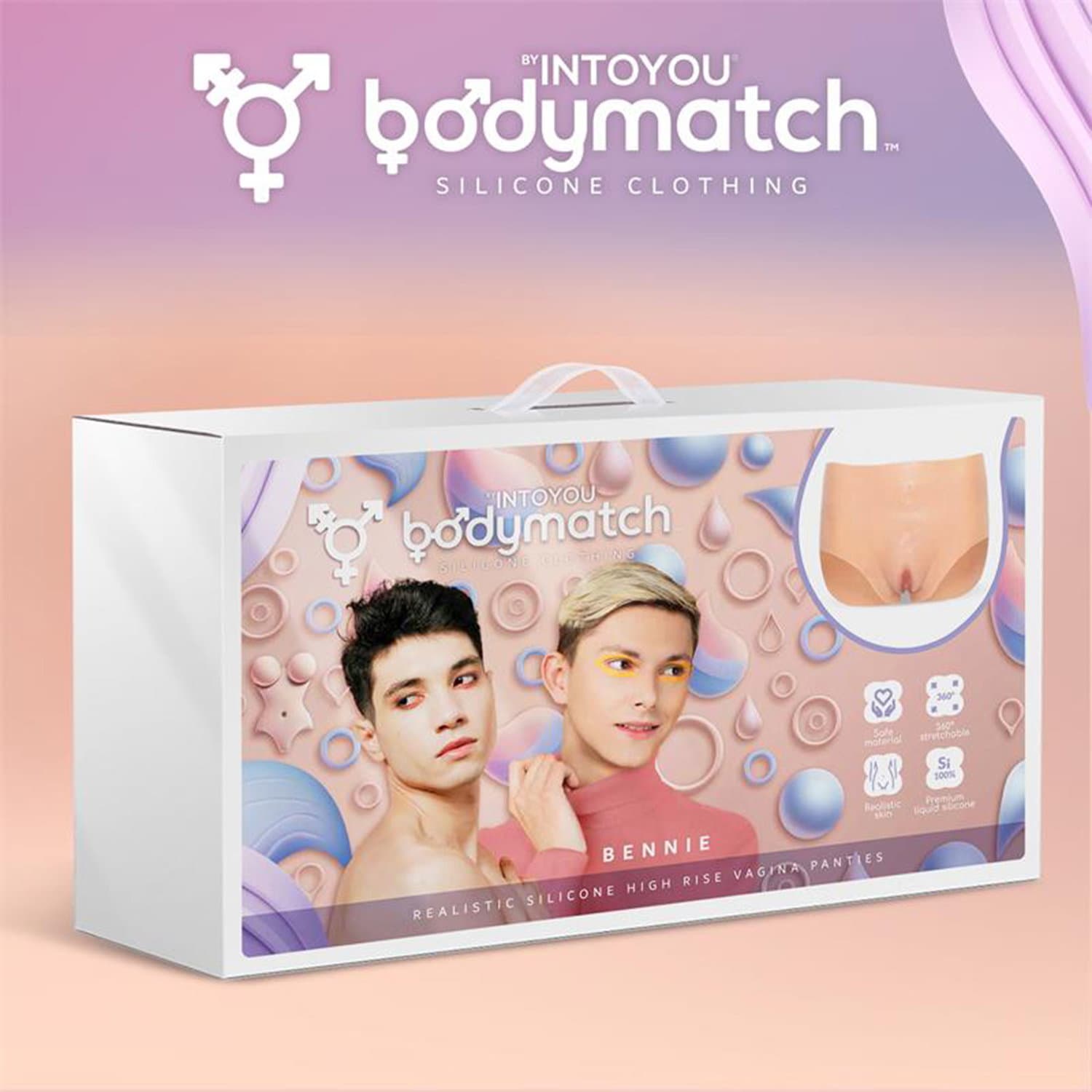 BODYMATCH - Bennie - Realistische siliconen vagina- en anusslip - Maat S - Huidskleur 5