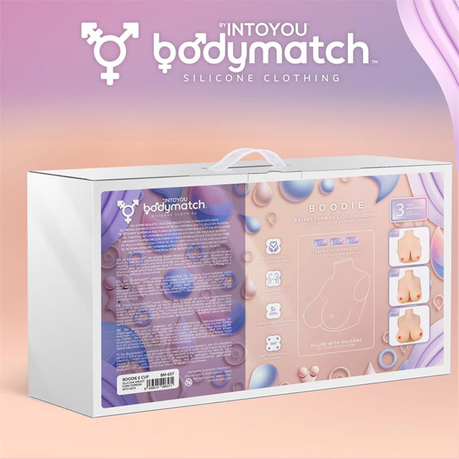 BODYMATCH - Boodie - Realistische siliconen borstprothese - E-cup - Huidskleur 6