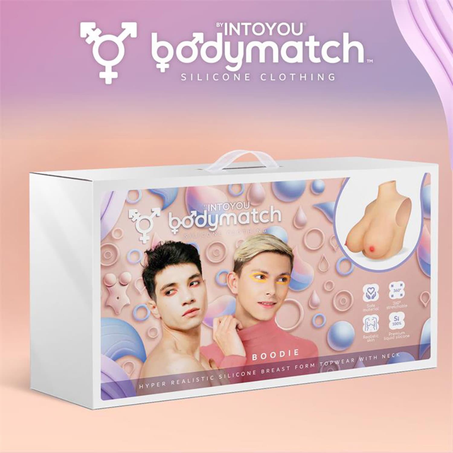 BODYMATCH - Boodie - Realistische siliconen borstprothese - G-cup - Huidskleur 5