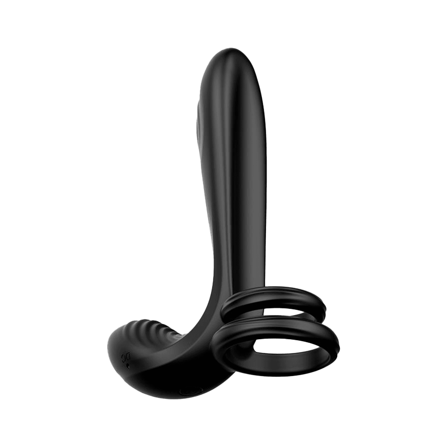 IY - Synkox - Girth Gainer Vibrerende Dubbele Penisring met Afstandsbediening - Zwart 3