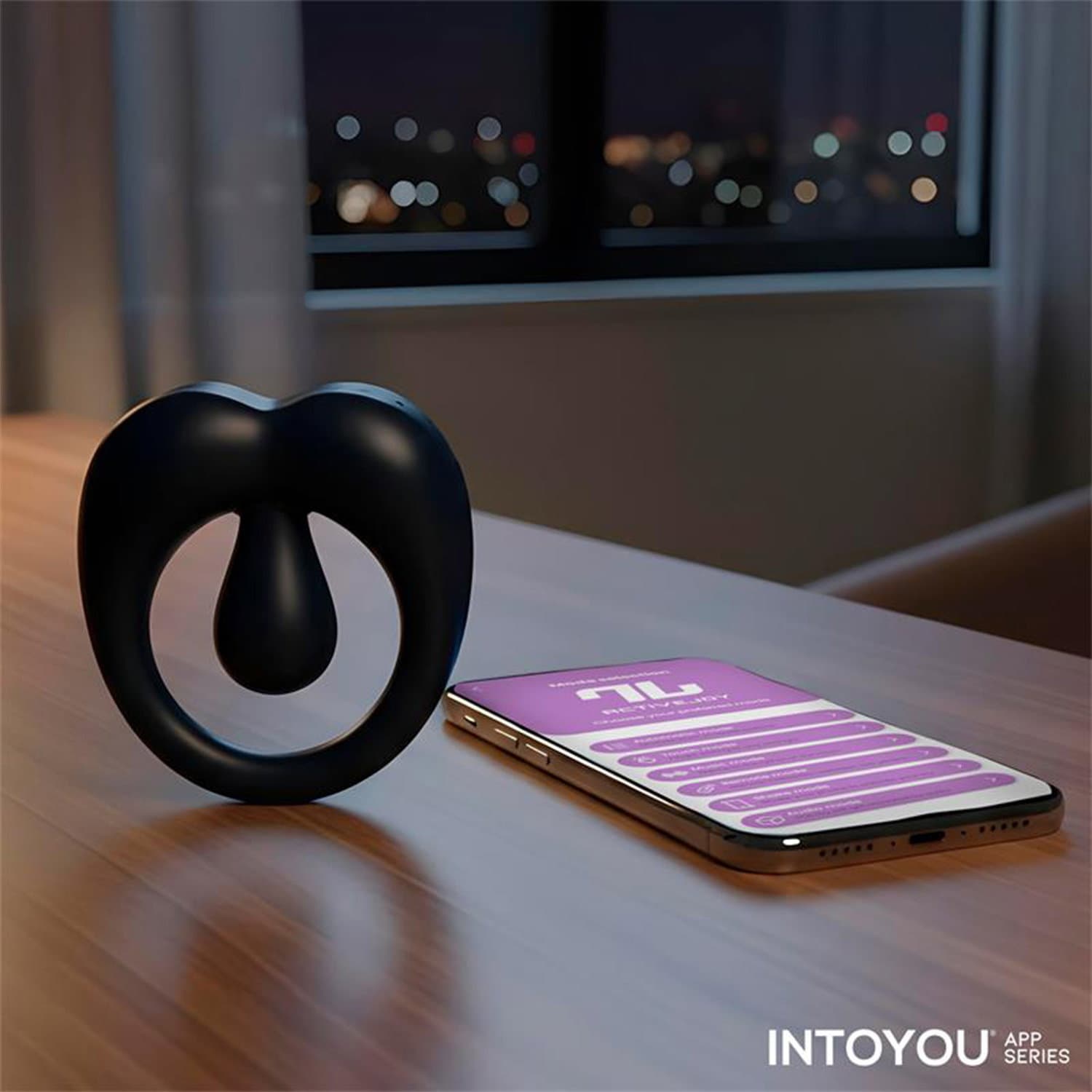 IY - Kenny - Penisring met clitorisstimulator en app-bediening - Night Blue 9