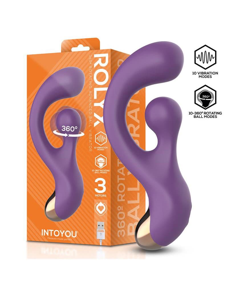 IY - Rolyx - Geavanceerde vibrator die 360° kan draaien – Paars