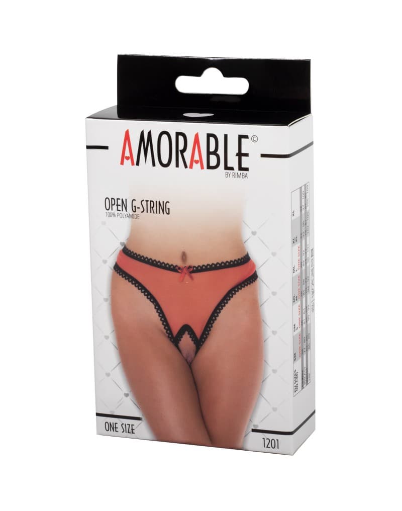 Amorable by Rimba - Open String - One Size - Rood (art. 1201) 2