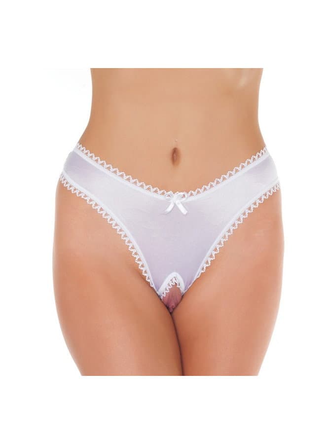 Amorable by Rimba - Open String - One Size - Wit (art. 1205)