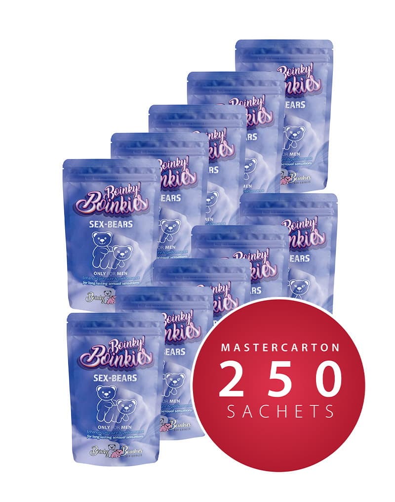 Boinky - Gummy Sex Bears voor mannen - Masterdoos 250 stuks