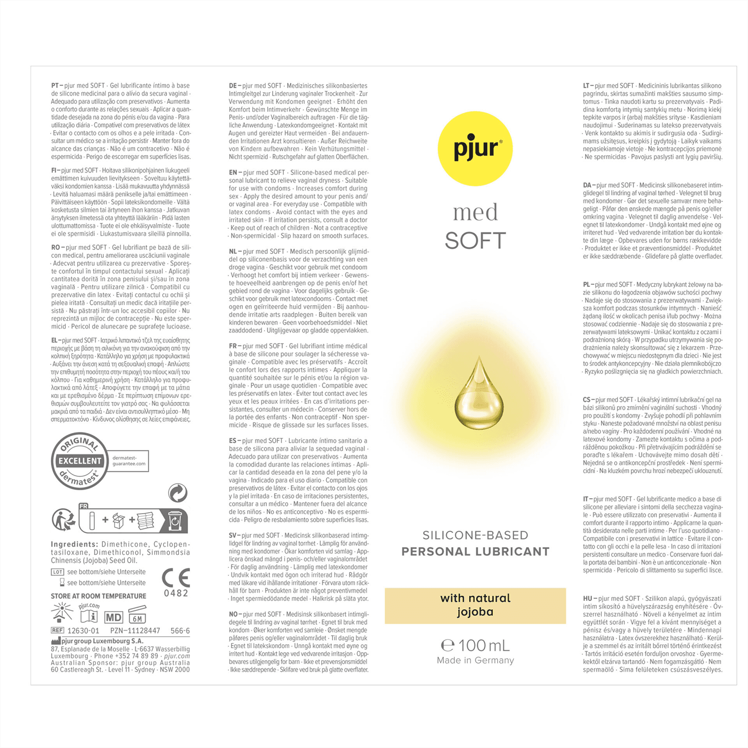 Pjur - Med Soft - Glijmiddel op siliconenbasis - 100 ml 2