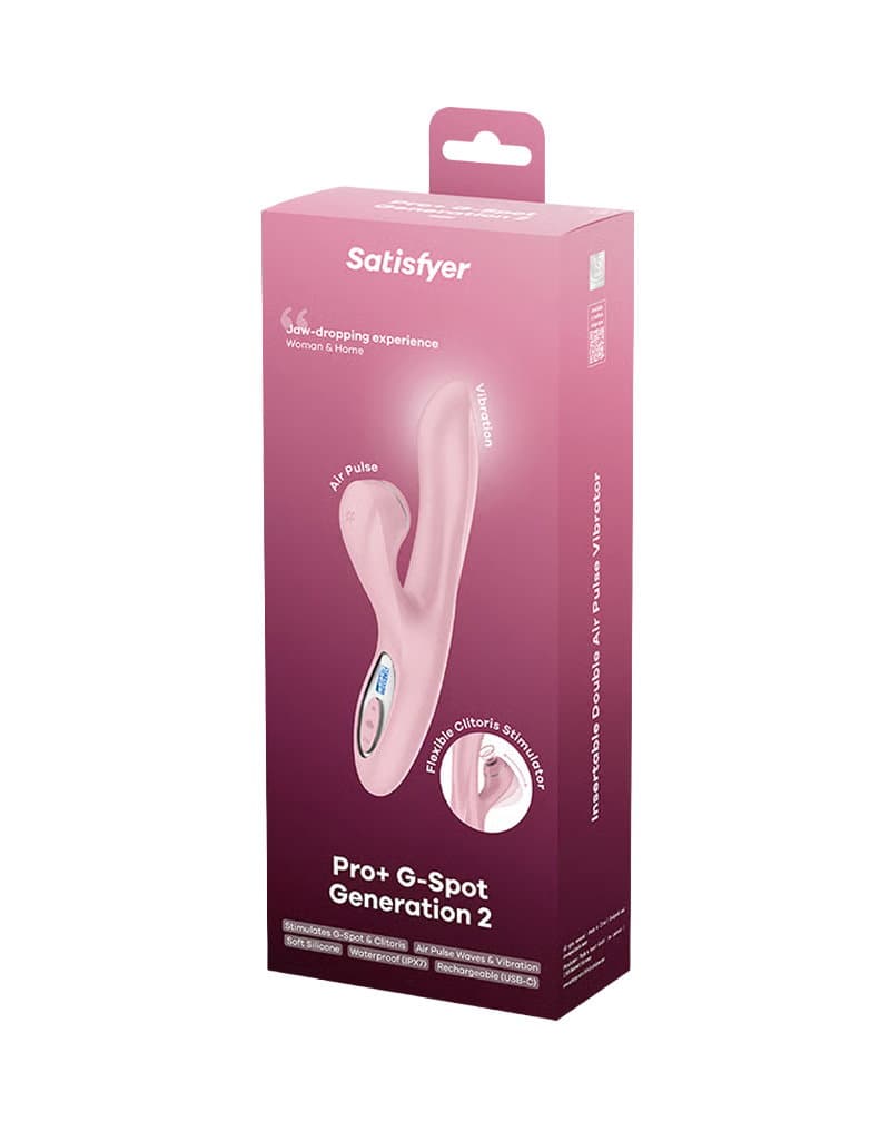 Satisfyer - Pro+ G-Spot Generation 2 - Rabbit-vibrator met luchtpulsen - Roze 2