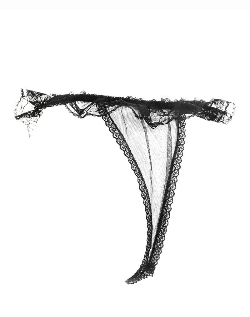 Amorable by Rimba - Open String - One Size - Zwart (art. 1319) 7