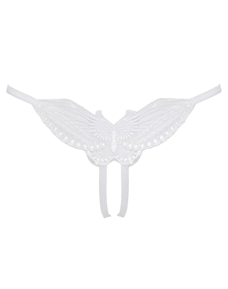 Amorable by Rimba - Open Vlinder String - One Size - Wit 4