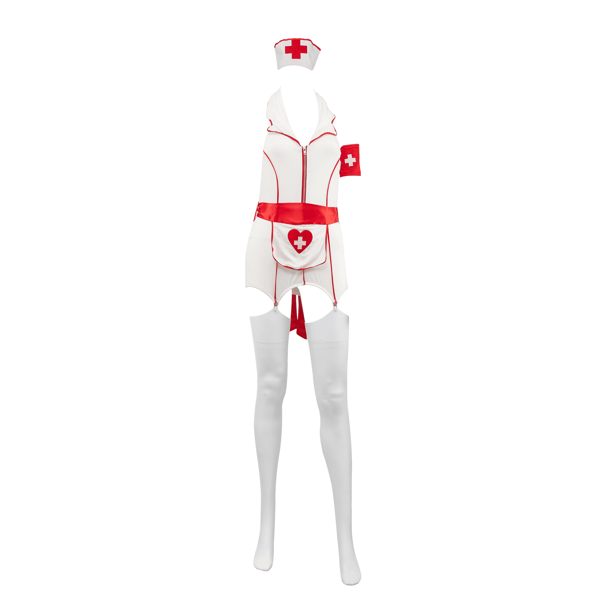 Amorable by Rimba - Verpleegsters uniform - Wit, Rood 6