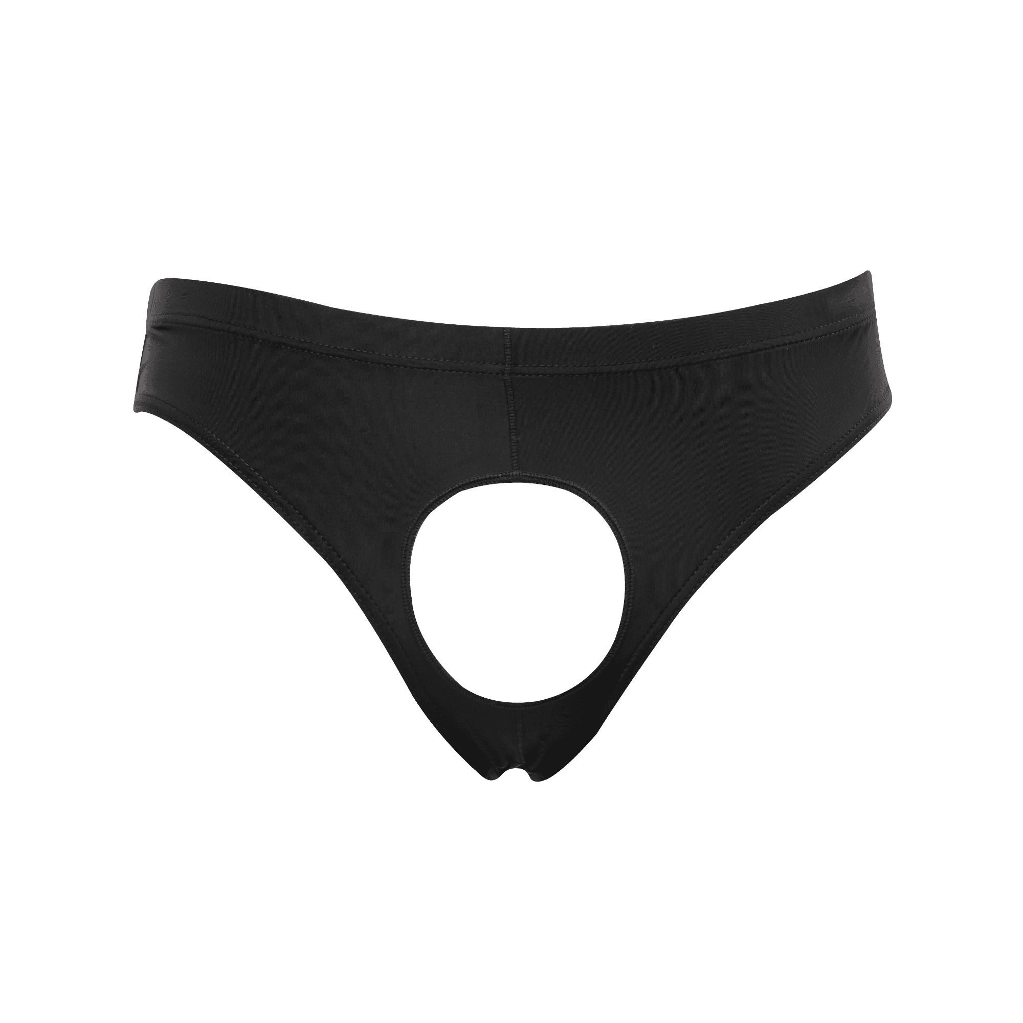 Amorable by Rimba - Slip met Open Kruis - One Size - Zwart 4