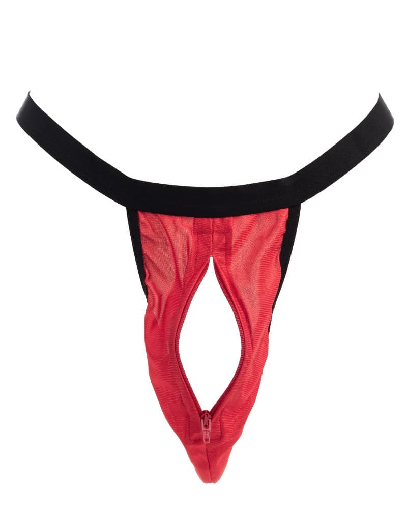 Amorable by Rimba - String met ritssluiting - One Size - Rood 8