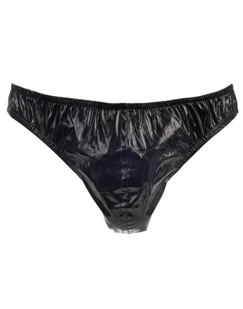 Amorable by Rimba - String met lak look - One Size - Zwart 5