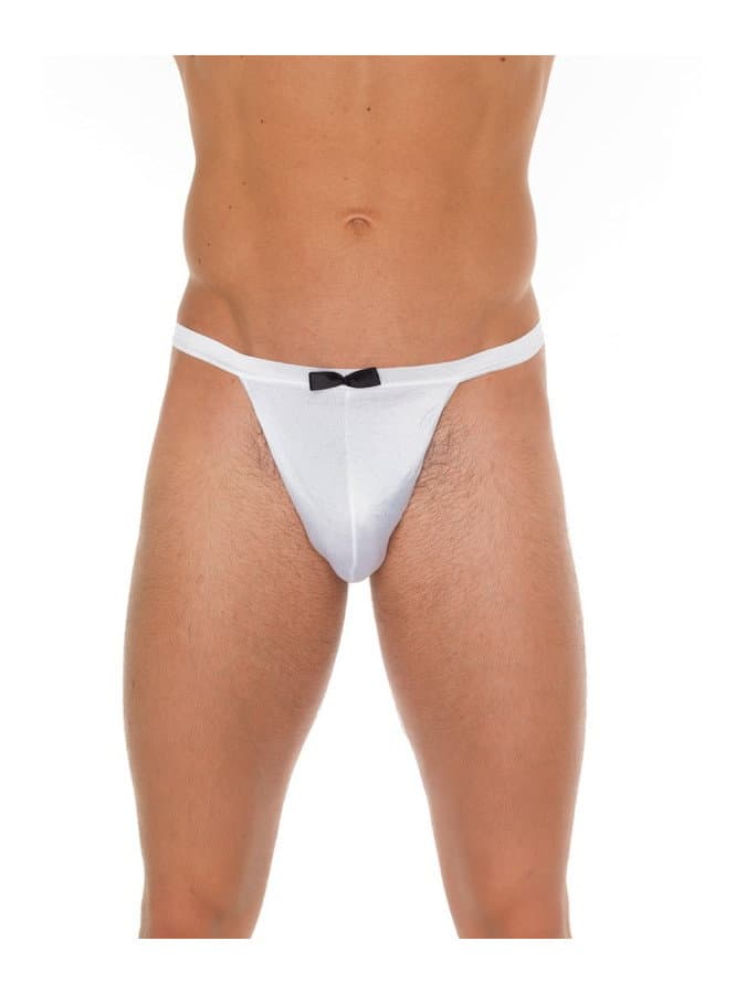 Amorable by Rimba - Rokkostuum string - One Size - Wit / Zwart