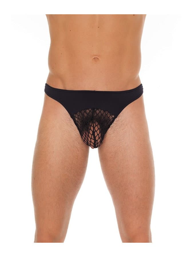 Amorable by Rimba - String met netstof - One Size - Zwart