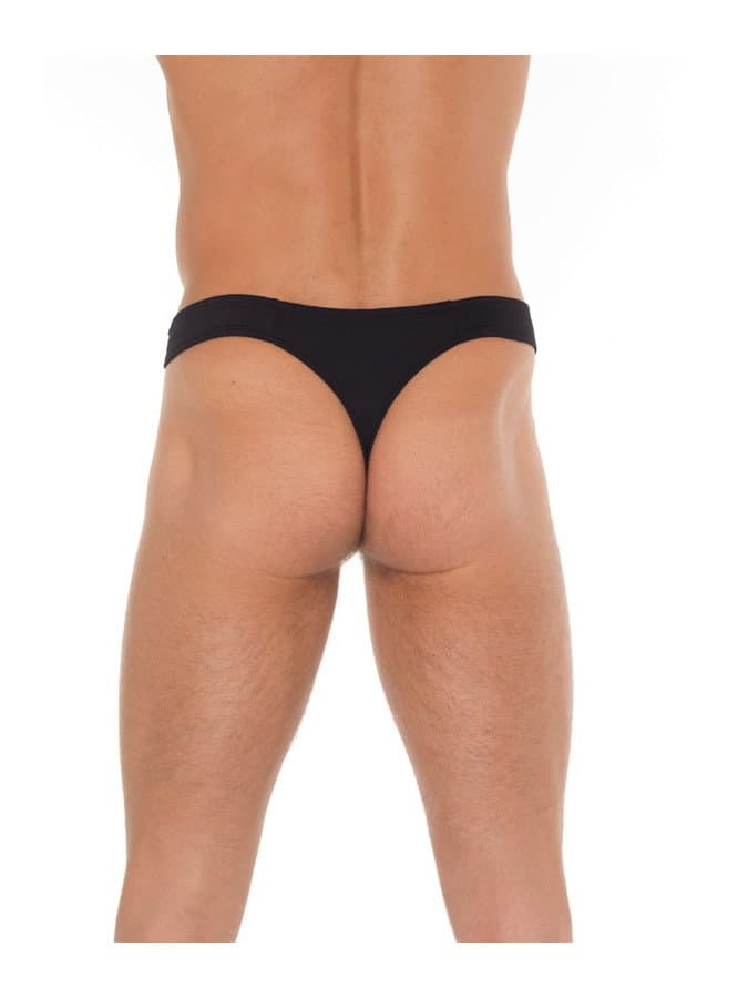 Amorable by Rimba - String met ritssluiting - One Size - Zwart (art. 1922) 3
