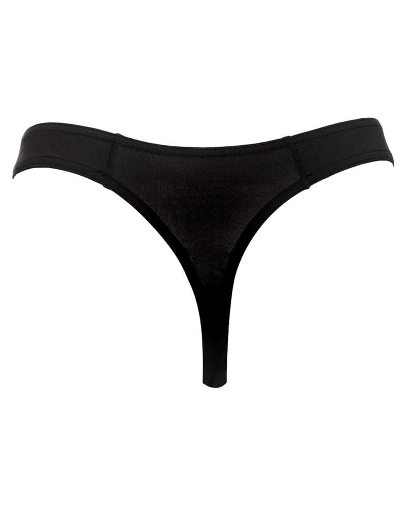 Amorable by Rimba - String met ritssluiting - One Size - Zwart (art. 1922) 6