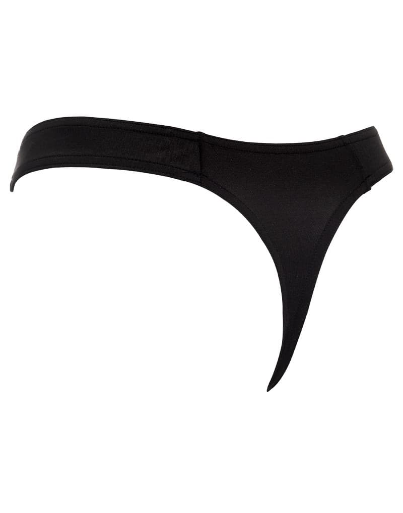 Amorable by Rimba - String met ritssluiting - One Size - Zwart (art. 1922) 7