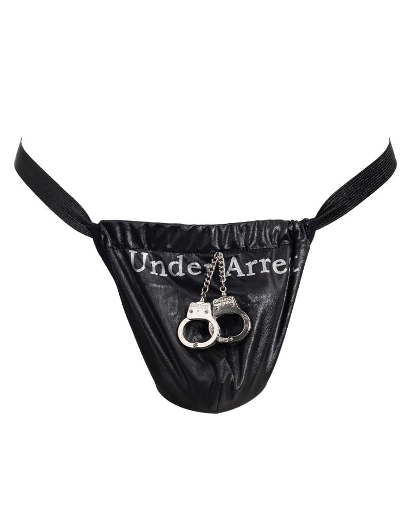 Amorable by Rimba - String met tekst - One Size - Zwart 4