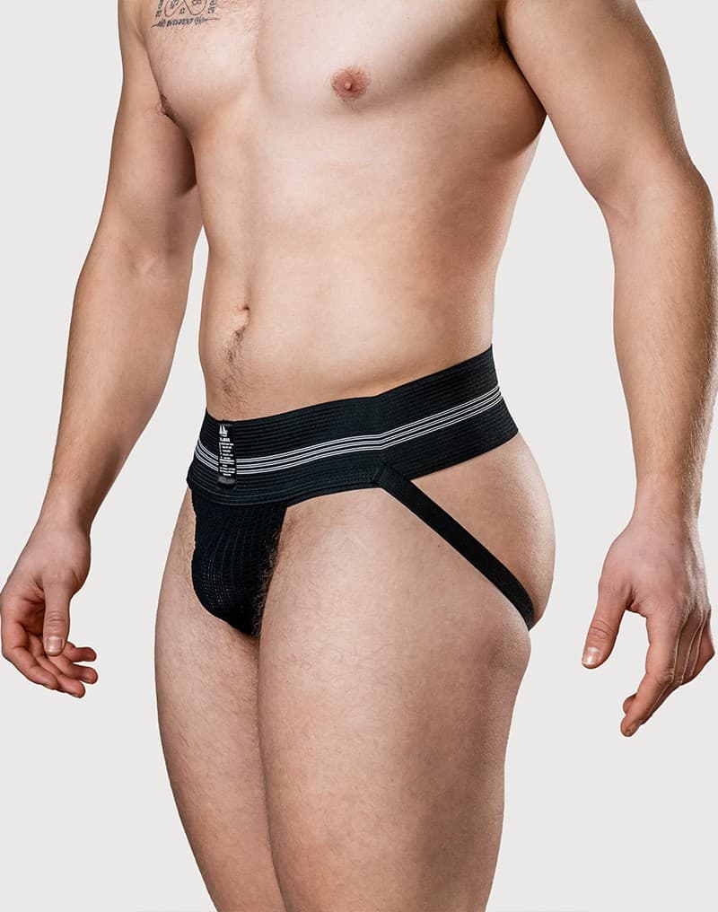 MM - Jockstrap - Zwart (7.5 cm / 3 inch) 4