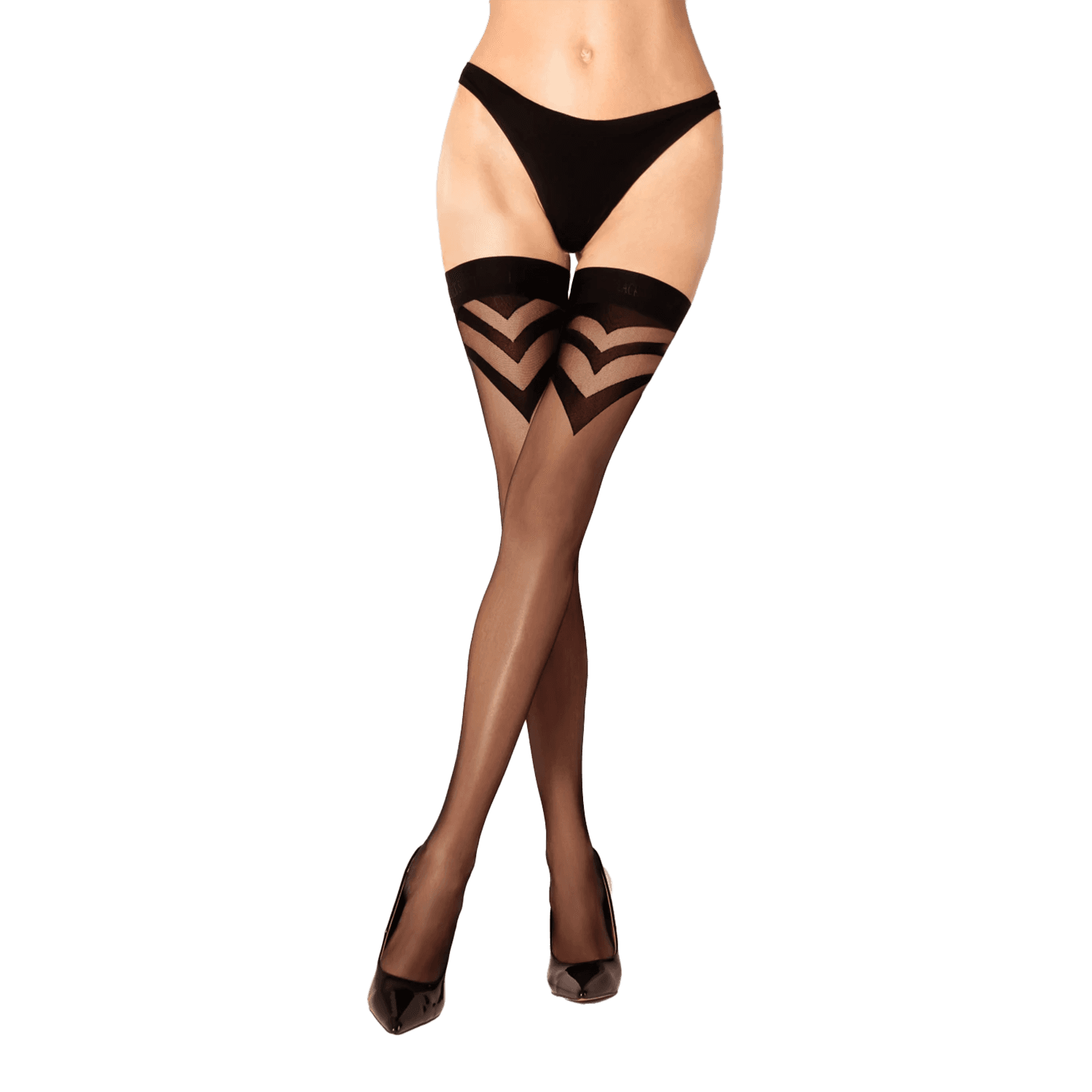 Ballerina - Black Secret - Exclusieve Hold-Ups Kousen (20 denier) - Zwart 3