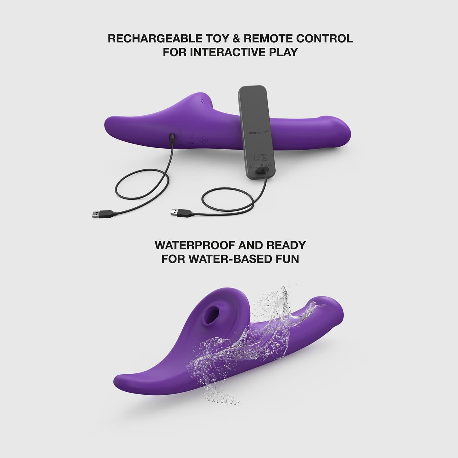 Strap-On-Me – Multi Orgasme Dildo – Maat L – Paars 7