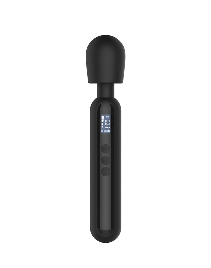 Rimba Toys - Sensual Nights SN10 - Medium Wand Massager - Zwart