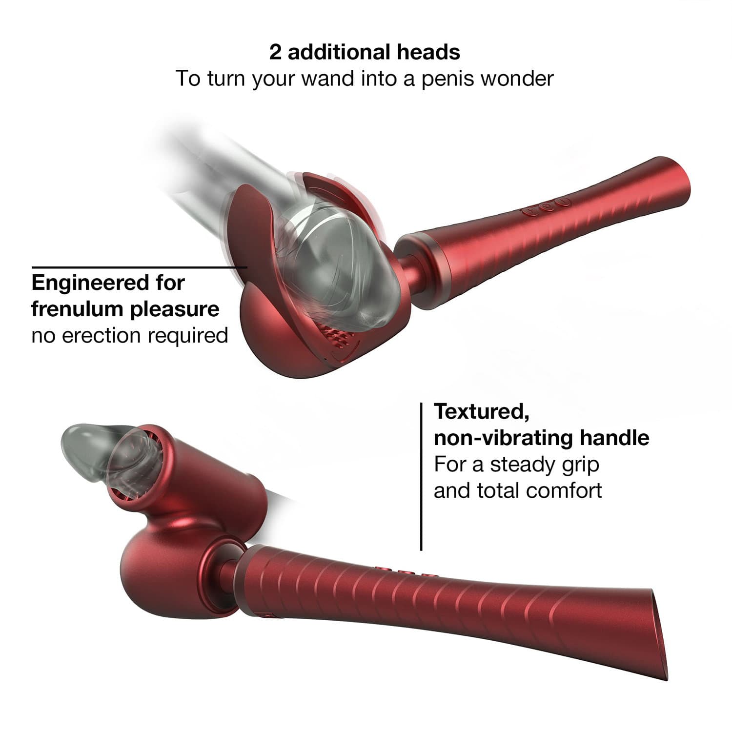 MANWAN - Man.Wand Edgy - Wandvibrator - Red Velvet 9
