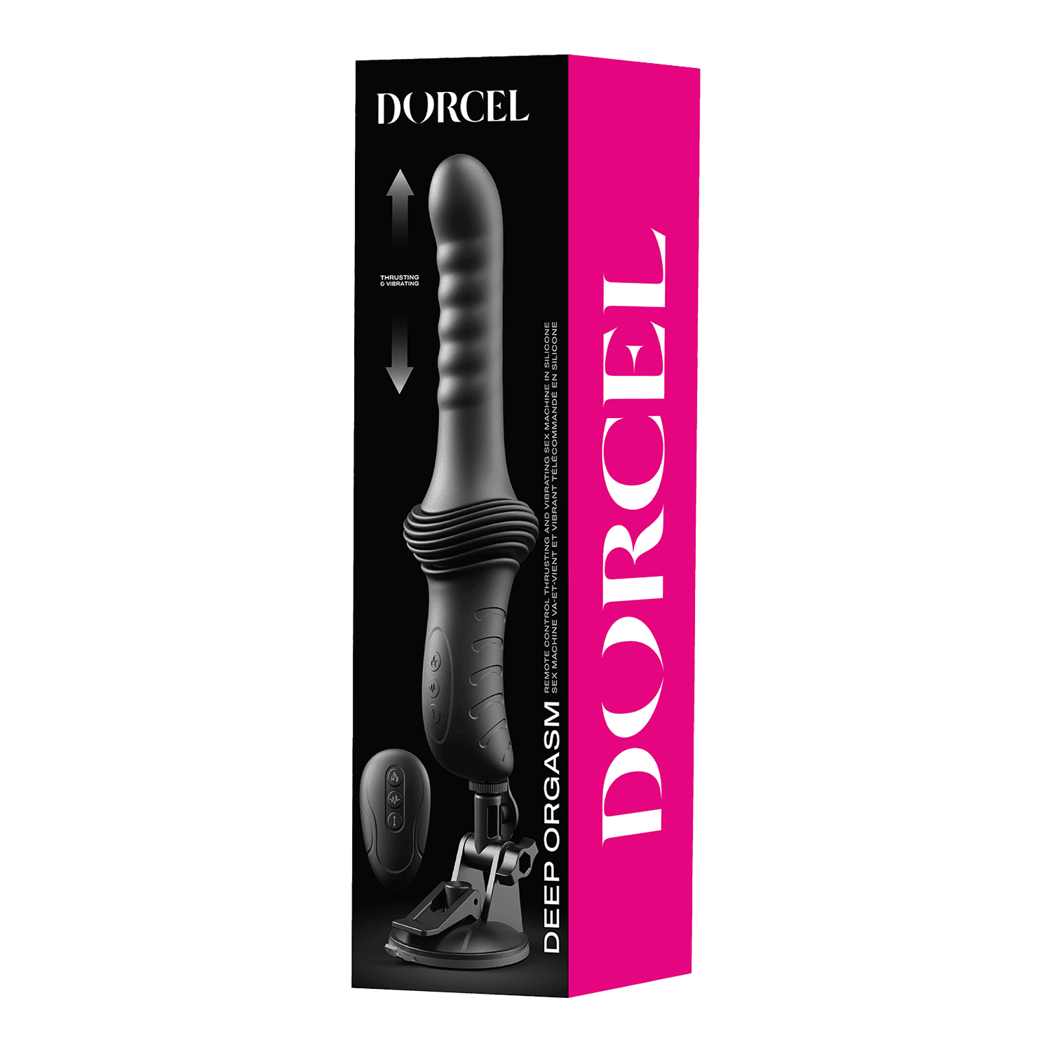 Dorcel - Deep Orgasm - Thrusting Vibrator - Zwart 2
